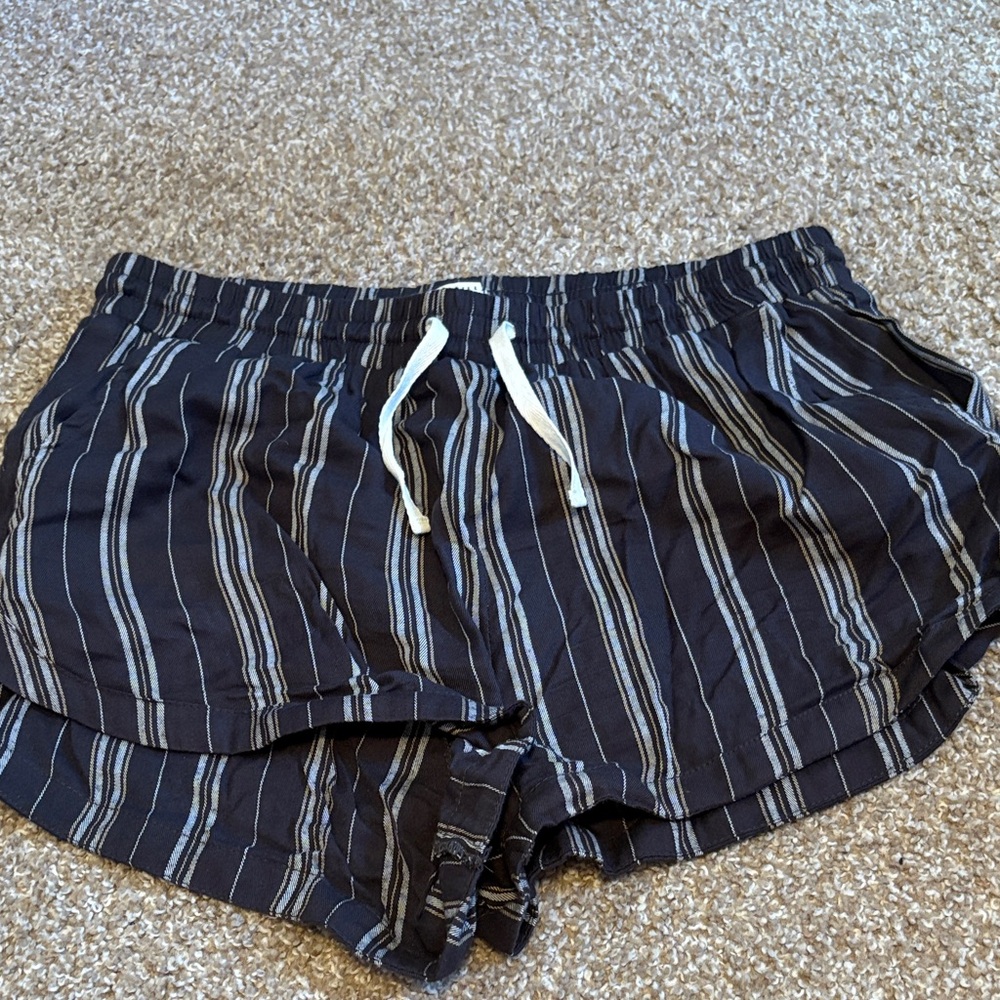 Billabong Black and White Striped Women’s Shorts